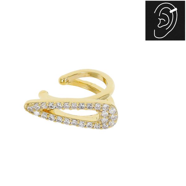 Ear Hook com Detalhe Cravejado