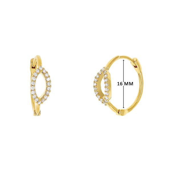 Mini Argola com Zircônias