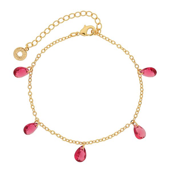 Pulseira com Pedras de Vidro