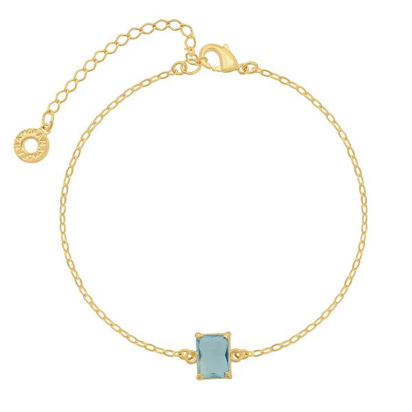 Pulseira com Pedra de Vidro