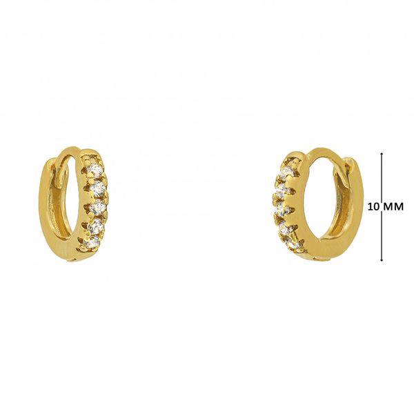 Mini Argola com Zircônias
